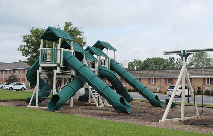 The playground at Bird-in-Hand Family Inn