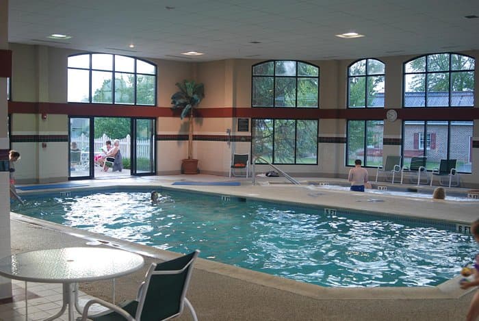 The second larger indoor pool at Bird-in-Hand Family Inn